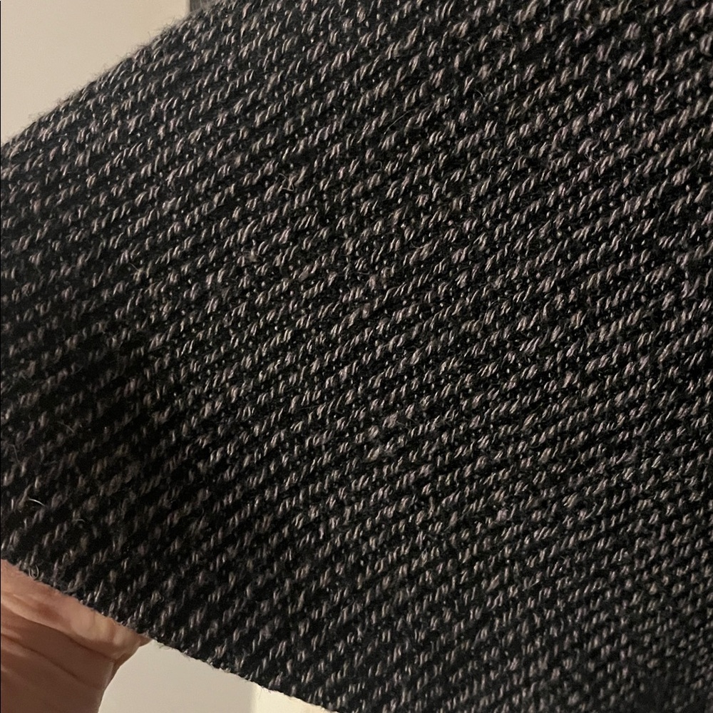 Boston Proper Black and White tweed 30% wool fit and flair coat - Size 10 EUC - Picture 7 of 7